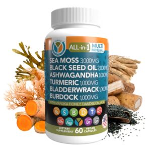 Frontal del suplemento Sea Moss multimineral