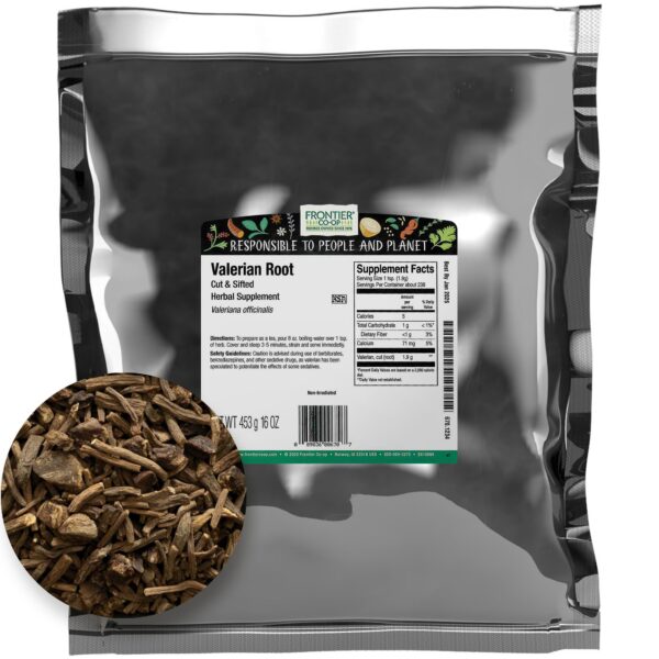 Version 1.0.0 Paquete grande de raíz de valeriana Frontier Co-op 1 libra