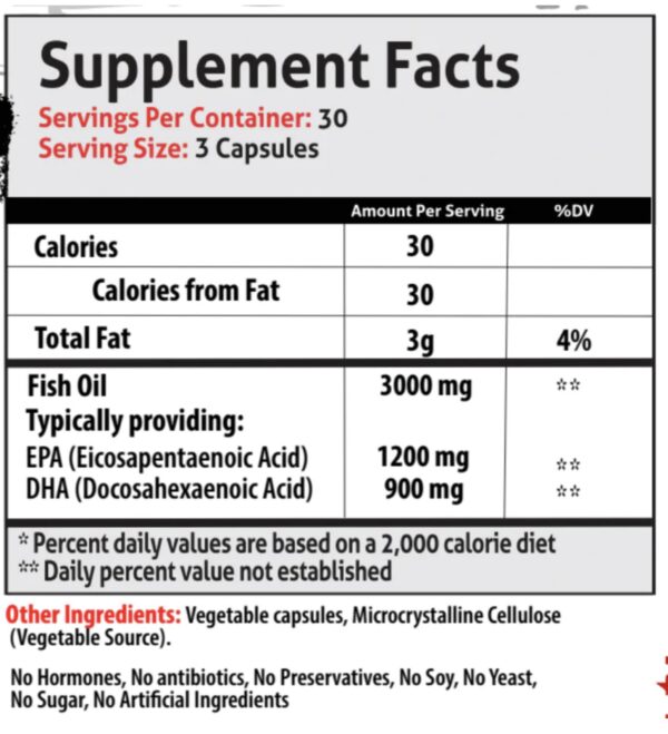 Etiqueta frontal de Frontline Formulations Essentials Omega+