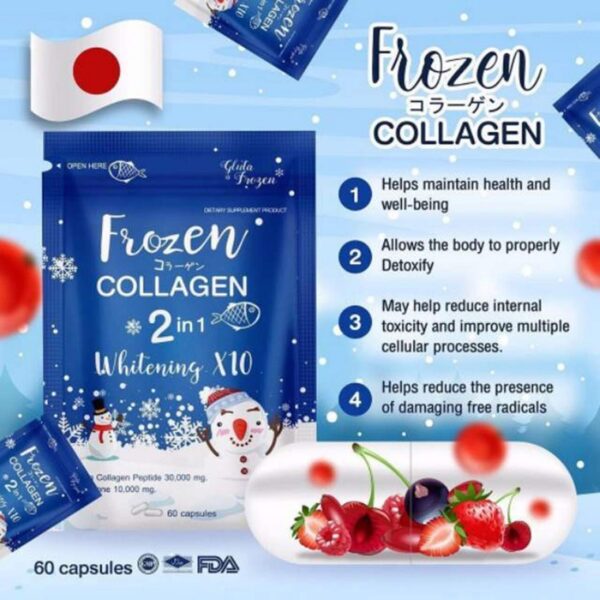 Etiqueta del producto Frozen Collagen 2 en 1