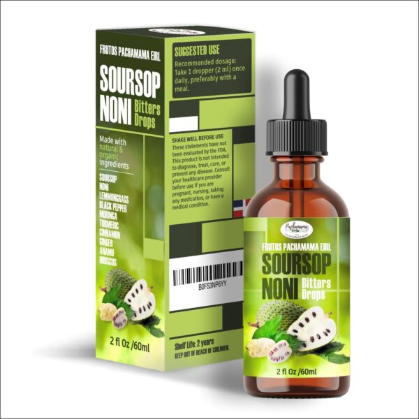 Gotas bitters de soursop orgánico