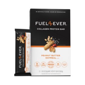 Barra de proteína Fuel 4 Ever con colágeno y mantequilla de maní
