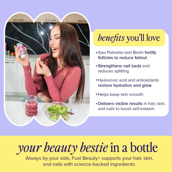 Etiqueta de ingredientes de Fuel Beauty+