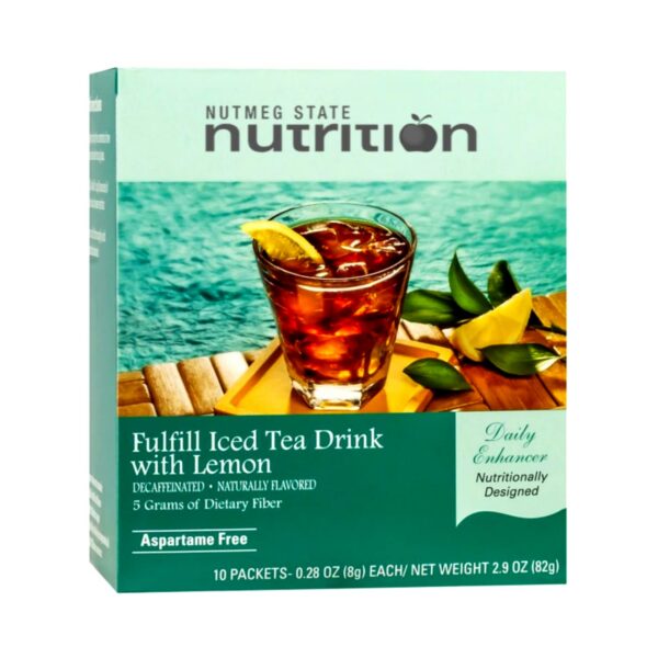 Fulfill té helado con limón alto en fibra sin azúcar