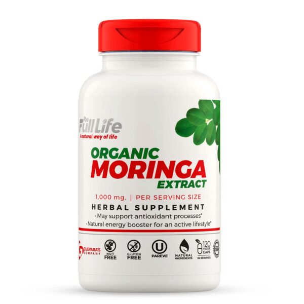 Etiqueta del producto Full Life colageno y moringa