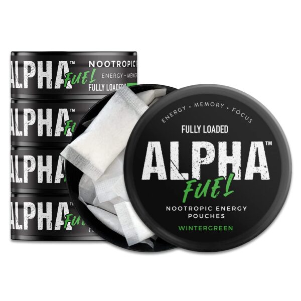 Version 1.0.0 Fully Loaded Alpha Fuel bolsitas nootrópicas sabor wintergreen