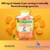 Gomitas Vitamina C sabor naranja etiqueta lateral