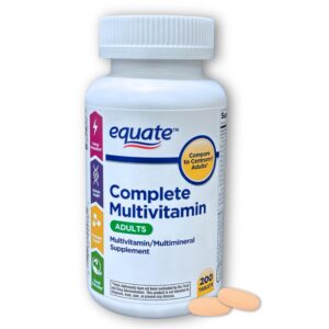 Frasco multivitaminas para adultos