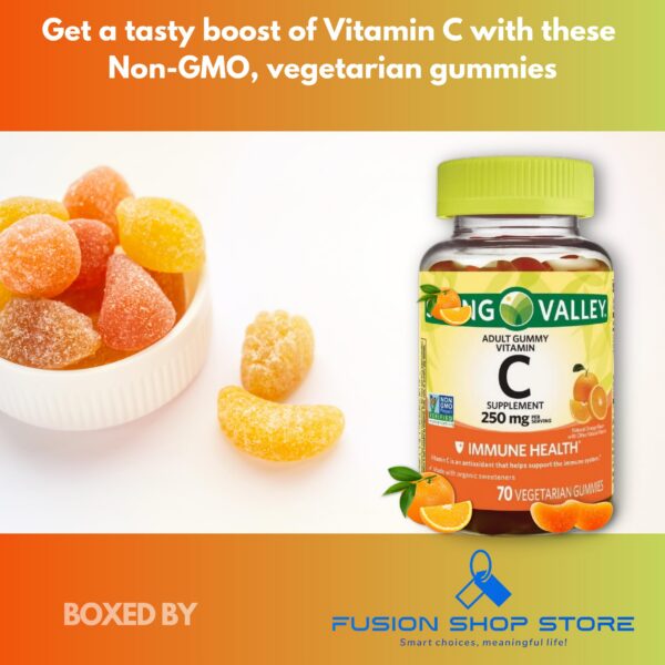 Version 1.0.0 Gomitas sabor naranja en frasco