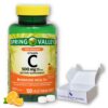 Tabletas vitamina C Fusion Shop Store sabor naranja - frontal