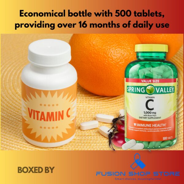 Frasco de 500 tabletas Rosa Mosqueta etiqueta