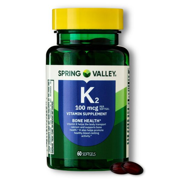 Version 1.0.0 Vitamina K2 softgels frente al envase