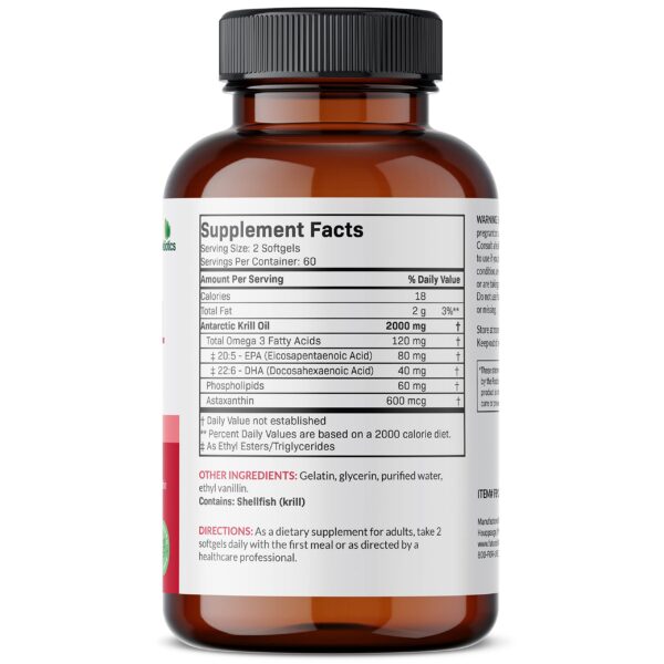 Version 1.0.0 Etiqueta frontal del krill oil Futurebiotics