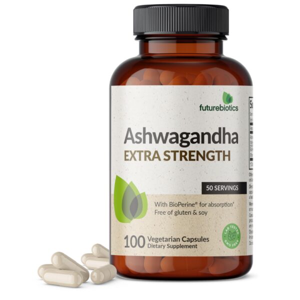 Version 1.0.0 Futurebiotics Ashwagandha cápsulas vegetales soporte estrés 150mg