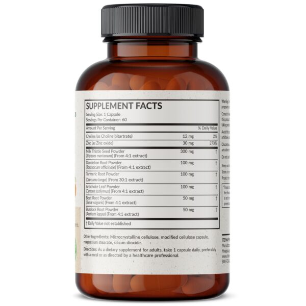 Futurebiotics detox hígado ingredientes naturales cardo mariano