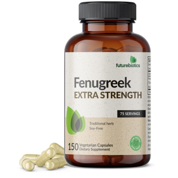 Frente del envase Futurebiotics Fenogreco Extra Strength