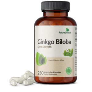 Futurebiotics ginkgo biloba 250 cápsulas vegetarianas suplemento