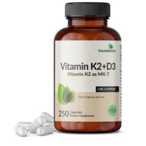 Version 1.0.0 Futurebiotics K2 MK-7 D3 cápsulas en frasco