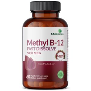 Futurebiotics Methyl B12 pastillas sabor cereza.