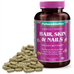 Futurebiotics multivitamínico para cabello piel uñas 75 tabletas