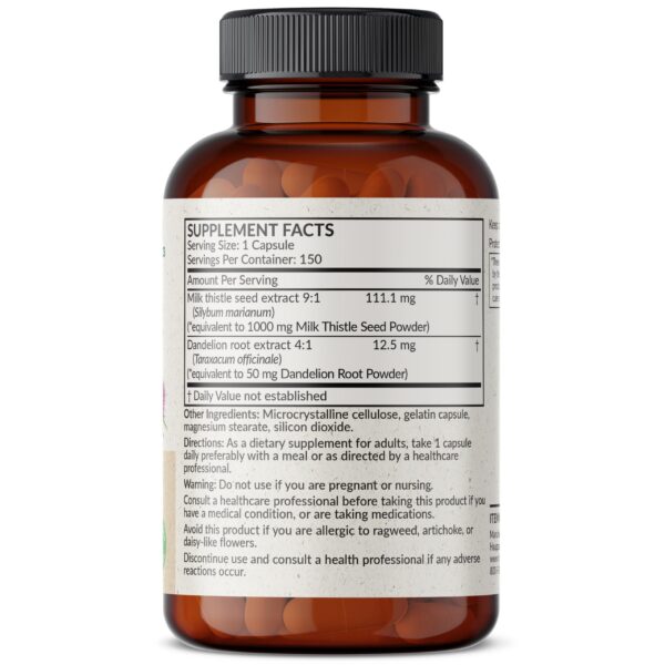 Suplemento Futurebiotics para hígado salud y detox 150 cápsulas