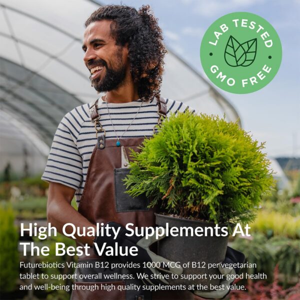 Caja y etiqueta de Vitamina B12 1000 mcg