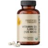 Botella de Futurebiotics Vitamina D3 orgánica 5000 IU 360 tabletas