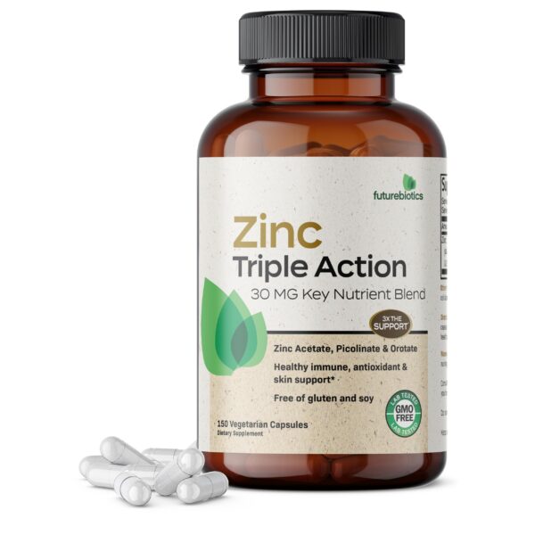 Futurebiotics zinc triple action frentes