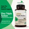 Etiqueta de zinc triple action