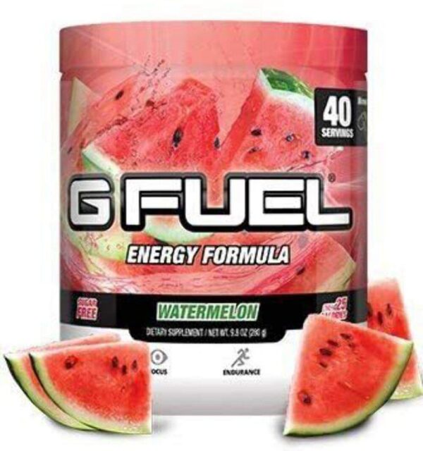Polvo energético G Fuel sabor sandía para juegos con cafeína y antioxidantes