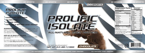 Polvo de proteína Prolific Isolate listo para mezclar