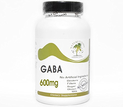 Frente de la etiqueta GABA 600 mg Naturetition Supplements