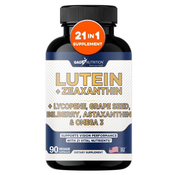 GADE NUTRITION Luteína Zeaxantina Omega-3 Bilberry front