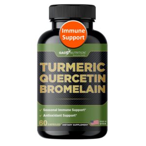 Gade Nutrition suplemento cúrcuma quercetina 500mg 60 cápsulas