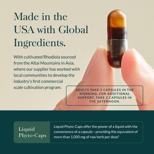 Cápsulas líquidas Gaia Herbs Adrenal Health Daily Support