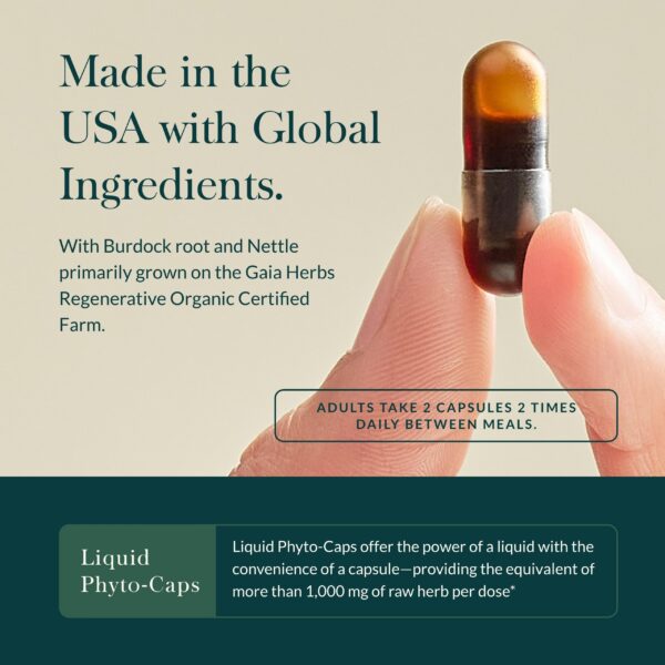 Caja y frasco Gaia Herbs Hair, Skin & Nail