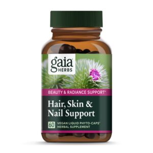 Version 1.0.0 Frente del envase Gaia Herbs Hair, Skin & Nail