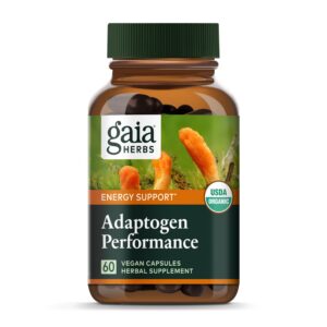 Gaia Herbs adaptógenos suplemento cápsulas veganas 60 unidades