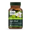 Version 1.0.0 Gaia Herbs Agile Mind frasco suplementos cerebrales