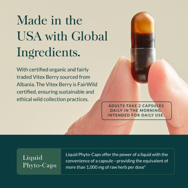 Envase con cápsulas veganas de Cycle Support