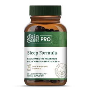 Gaia Herbs fórmula profesional para dormir cápsulas líquidas frasco