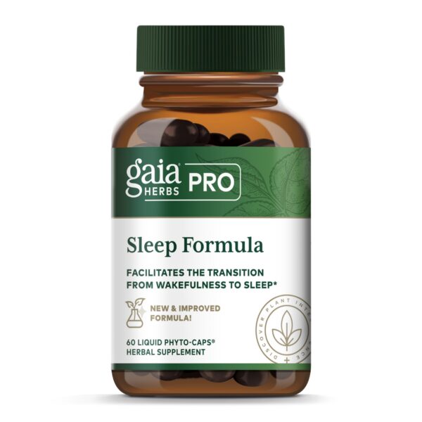 Gaia Herbs fórmula profesional para dormir cápsulas líquidas frasco
