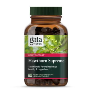 Gaia Herbs Hawthorn Supreme suplemento corazón vegano