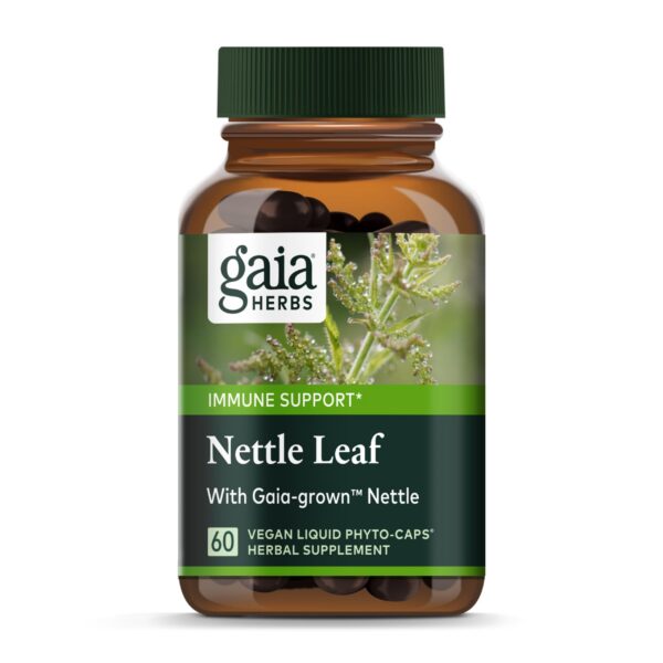 Botella Gaia Herbs suplemento hoja de ortiga orgánica