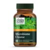 Gaia Herbs Microbiome Cleanse frasco con cápsulas veganas para salud digestiva