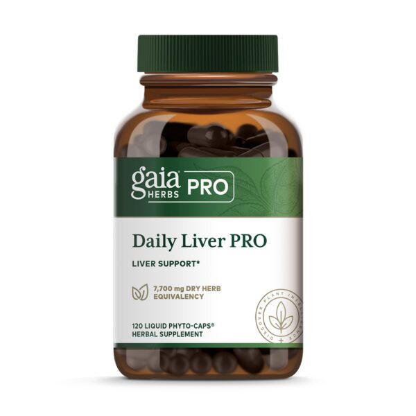 Gaia Herbs Pro Daily Liver soporte natural para hígado 120 cápsulas líq