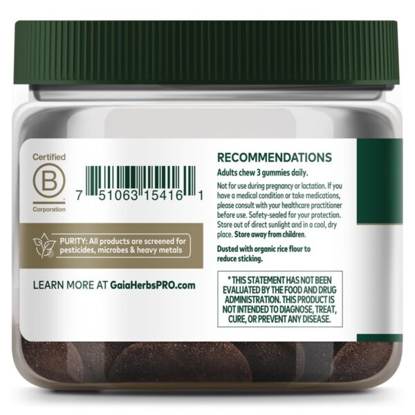 Version 1.0.0 Gaia Herbs PRO Lion's Mane gomitas presentacion