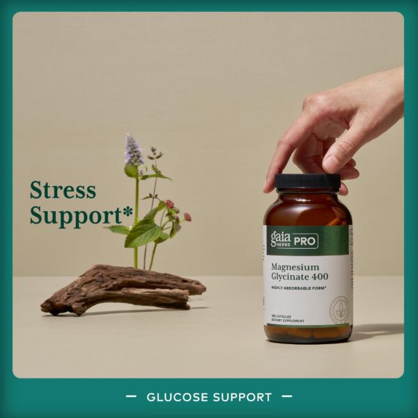 Frasco de cápsulas Gaia Herbs PRO