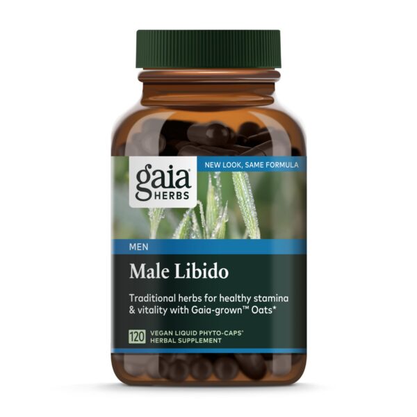Version 1.0.0 Gaia Herbs suplemento herbal para libido masculina botella