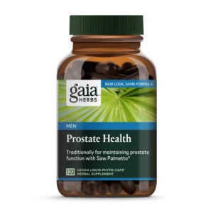 Gaia Herbs suplemento salud prostática 120 cápsulas veganas